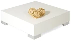Tavolino basso, iCube 60, Bianco Frassino