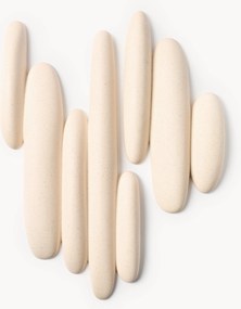 Set di 2 oggetti da parete effetto sabbia Fizan