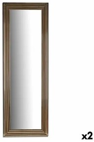 Specchio da parete Righe Dorato Legno Vetro 53 x 154,3 x 3 cm (2 Unità)