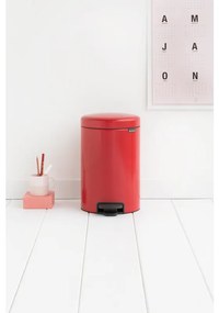 Cestino da bagno a pedale new icon BRABANTIA rosso 12 L in inox