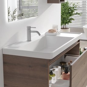 Mobile bagno sospeso 80cm cassetto e lavabo integrato SP-80 - KAMALU