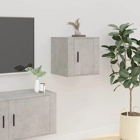 Mobile Porta Tv A Parete Grigio Cemento 40x34,5x40 Cm /