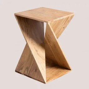 Tavolino In Legno Di Acacia Gorvea Acacia Marrone - Sklum