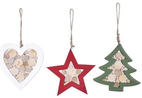 Decorazioni natalizie in set da 3 Nature - Ego Dekor