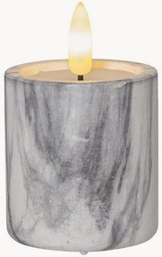 Candele a LED a blocco fiamma Marble con funzione timer, 2 pz