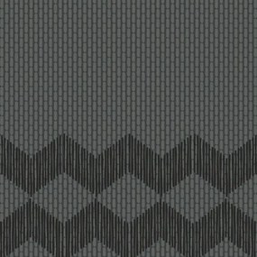 Mutina Tape Zigzag Half Piastrella Cm 20,5x20,5 Black