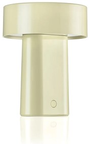 Lampada da tavolo LED verde chiaro in plastica (altezza totale 18 cm) Oblong – Zone