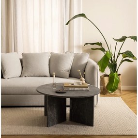 Tavolino rotondo in marmo grigio ø 90 cm Vega - Actona