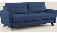 Divano Letto 2 Posti 168x97x96 cm in Tessuto Blu