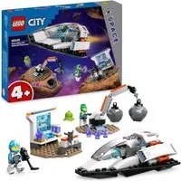 LEGO CITY NAVETTA SPAZIALE E SCOPERTA DI ASTEROIDI CON ASTRONAVE LABORATORIO DA COSTRUIRE GRU E 2 MINIFIGURE