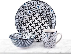 Servizio di Piatti Alpina Multicolore Ceramica 16 Pezzi (4 Unità)