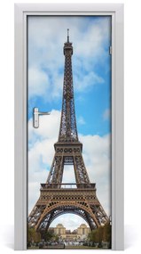 Poster adesivo per porta Torre Eiffel 75x205 cm