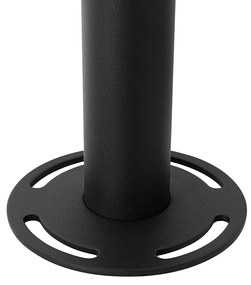 Lanterna da esterno moderna nera con vetro trasparente 200 cm IP44 - Sfera