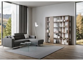 Libreria 178x204h cm a parete in legno Noce - KATO D