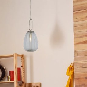 Searchlight 43581-1SN- Lampadario a sospensione con filo ELIXIR 1xE27/60W/230V limpido