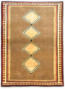 Gabbeh Tappeto 160x120 Marrone (Iran) Annodato A Mano