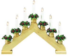 Markslöjd 8314,300 - Candelabro natalizio TOMAS 7xE10/3W/230V