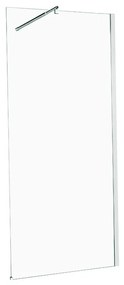 Walk-in walk-in L 100 x H 200 cm, vetro 6 mm vetro senza finitura / trasparente cromo