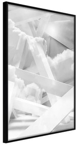 Poster  Scaffold in the Clouds  Cornice Quadri Cornice nera, Larghezza x Altezza Home decor 40x60