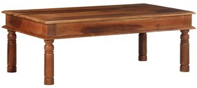 Tavolino Da Salotto 110x60x40 Cm İn Legno Massello Di Acacia /