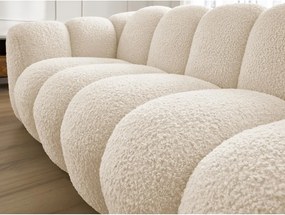 Divano beige con rivestimento in bouclé 232 cm Hippolyte – Bobochic Paris