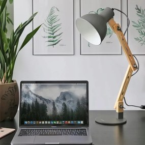 Lampada da tavolo 1xE27/40W/230V grigia