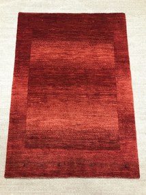 Loribaft Tappeto 100 x 140 Rosso (Iran) Annodato A Mano