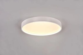 Plafoniera doha led con bordo metallo bianco 641310231