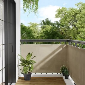 Paravento Da Balcone Beige 90x800 Cm 100% Poliestere Oxford /