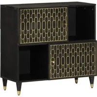 Credenza 80x33x75 cm in Legno Massello di Mango 358347