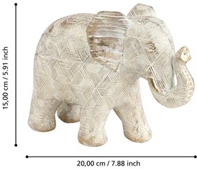 Eglo 427242 - Decorazione ISHIKARI 15x20 cm elefante/resina