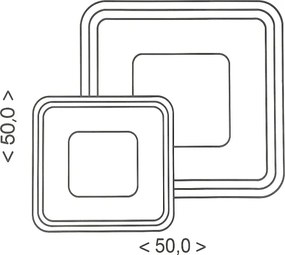 Brilagi - Plafoniera dimmerabile TANDORA LED/49W/230V 3000-6000K + telecomando