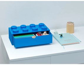 Scatola da tavolo blu con cassetto , 31 x 16 cm - LEGO®
