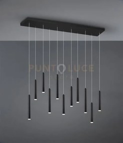 Tubular sospensione led 30,8w 3850lm, 3000kk rettangolare 11 tubi n...