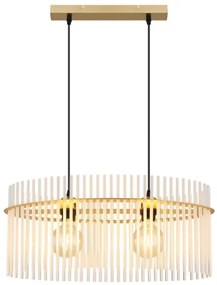 Globo 15698H3M - Lampadario a sospensione con filo GORLEY 2xE27/60W/230V oro