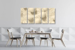 Quadri 5 pezzi – Lusso in versione seppia