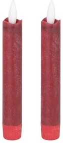 Eglo 422216 - SET 2x LED Candele ANTANABE LED/1xAAA 15 cm rosso