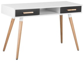 Set di mobili da ufficio bianco e grigio scuro ESCALANTE/FRISCO Beliani