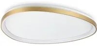 Plafoniera Contemporanea Gemini Metallo Ottone Led Integrato 42W 3000K Ip20