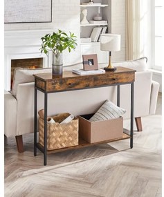 Tavolino d'appoggio LUVOR marrone/nero