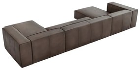Divano angolare in pelle marrone (a U) Madame - Windsor &amp; Co Sofas