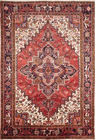 Heriz Tappeto persiano 300 x 210 Rosso (Iran) Annodato A Mano