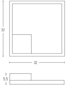 Zambelis 2029 - Lampadario a plafone LED dimmerabile LED/12W/230V nero