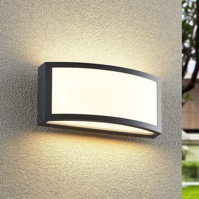 Applique da esterni a LED Jakari Lindby, Nero, Alluminio, Moderno, Applique LED da esterni
