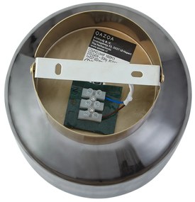 Plafoniera moderna in ottone con vetro fumé - Stiklo