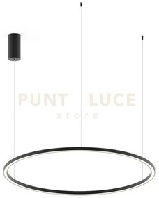 Sospensione led hoop nera 60w 9000lm cct 120x120x150cm led-hoop-s12...