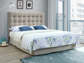 Testata capitonné 160 cm in Tessuto Beige - FRANCESCO