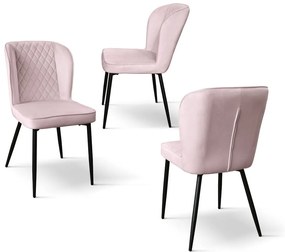 KINSLEE - sedia di design moderno in velluto