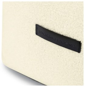 Puof a sacco marrone con rivestimento in bouclé Up! MooG – SLOWDOWN