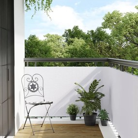 Paravento Da Balcone Bianco 600x80 Cm İn Polyrattan /